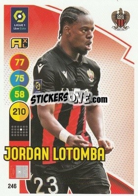 Figurina Jordan Lotomba - FOOT 2021-2022. Adrenalyn XL - Panini