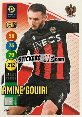 Sticker Amine Gouiri - FOOT 2021-2022. Adrenalyn XL n. 254 - Panini