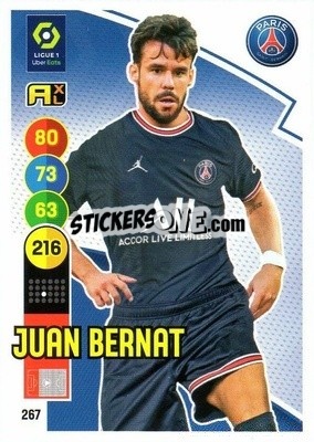 Sticker Juan Bernat - FOOT 2021-2022. Adrenalyn XL n. 267 - Panini