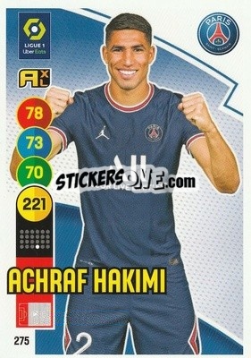Sticker Achraf Hakimi - FOOT 2021-2022. Adrenalyn XL - Panini