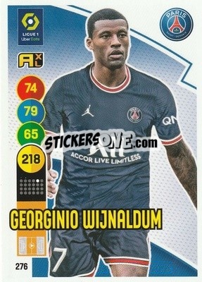 Sticker Georginio Wijnaldum - FOOT 2021-2022. Adrenalyn XL n. 276 - Panini