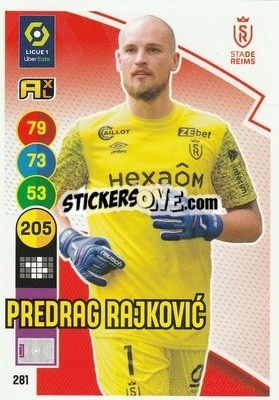 Sticker Predrag Rajkovic - FOOT 2021-2022. Adrenalyn XL - Panini