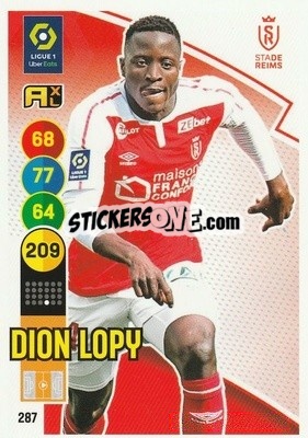 Sticker Dion Lopy - FOOT 2021-2022. Adrenalyn XL n. 287 - Panini