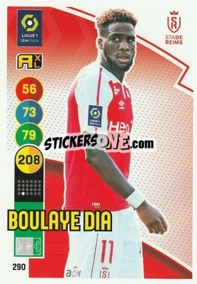 Sticker Boulaye Dia - FOOT 2021-2022. Adrenalyn XL - Panini