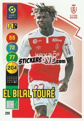 Sticker El Bilal Touré - FOOT 2021-2022. Adrenalyn XL n. 291 - Panini