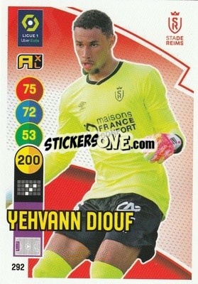 Sticker Yehvann Diouf - FOOT 2021-2022. Adrenalyn XL - Panini