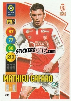 Sticker Mathieu Cafaro - FOOT 2021-2022. Adrenalyn XL n. 295 - Panini