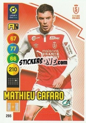 Sticker Mathieu Cafaro - FOOT 2021-2022. Adrenalyn XL - Panini