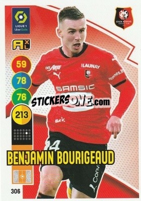 Cromo Benjamin Bourigeaud - FOOT 2021-2022. Adrenalyn XL - Panini