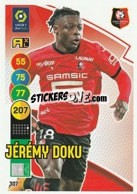 Sticker Jérémy Doku - FOOT 2021-2022. Adrenalyn XL n. 307 - Panini