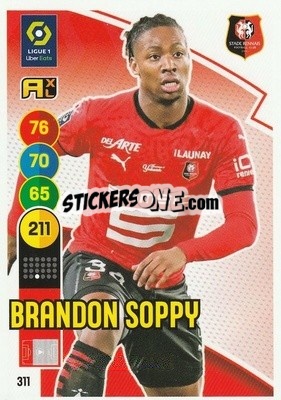 Cromo Brandon Soppy - FOOT 2021-2022. Adrenalyn XL - Panini