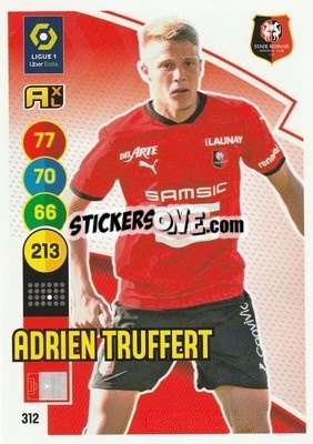 Sticker Adrien Truffert - FOOT 2021-2022. Adrenalyn XL n. 312 - Panini