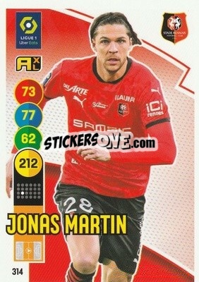 Sticker Jonas Martin - FOOT 2021-2022. Adrenalyn XL n. 314 - Panini