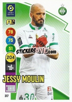 Figurina Jessy Moulin - FOOT 2021-2022. Adrenalyn XL - Panini