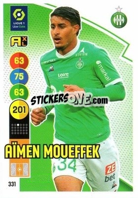 Sticker Aimen Moueffek - FOOT 2021-2022. Adrenalyn XL - Panini