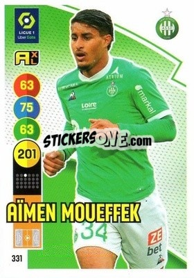 Sticker Aimen Moueffek - FOOT 2021-2022. Adrenalyn XL n. 331 - Panini