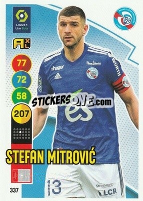 Sticker Stefan Mitrovic - FOOT 2021-2022. Adrenalyn XL n. 337 - Panini