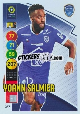 Figurina Yoann Salmier - FOOT 2021-2022. Adrenalyn XL n. 357 - Panini