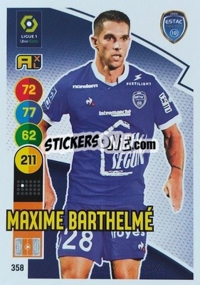 Sticker Maxime Barthelmé - FOOT 2021-2022. Adrenalyn XL - Panini