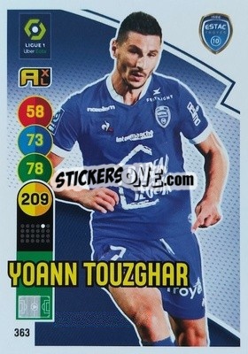 Sticker Yoann Touzghar - FOOT 2021-2022. Adrenalyn XL n. 363 - Panini