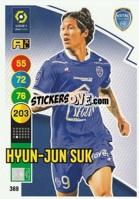 Cromo Hyun-Jun Suk - FOOT 2021-2022. Adrenalyn XL - Panini