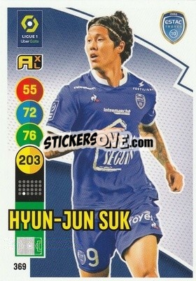 Sticker Hyun-Jun Suk - FOOT 2021-2022. Adrenalyn XL n. 369 - Panini