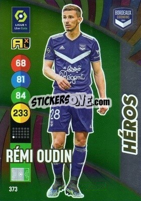 Sticker Rémi Oudin - FOOT 2021-2022. Adrenalyn XL - Panini