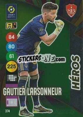 Sticker Gautier Larsonneur - FOOT 2021-2022. Adrenalyn XL n. 374 - Panini
