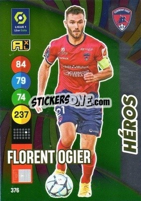 Sticker Florent Ogier - FOOT 2021-2022. Adrenalyn XL n. 376 - Panini