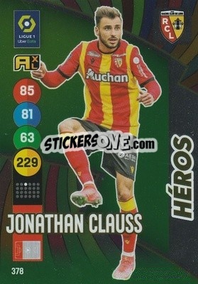 Sticker Jonathan Clauss - FOOT 2021-2022. Adrenalyn XL n. 378 - Panini