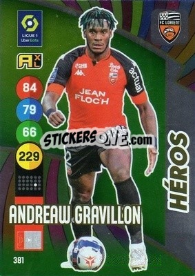 Sticker Andrew Gravillon - FOOT 2021-2022. Adrenalyn XL - Panini