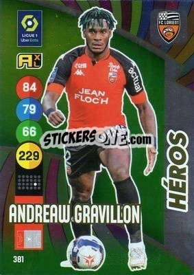 Figurina Andrew Gravillon - FOOT 2021-2022. Adrenalyn XL - Panini