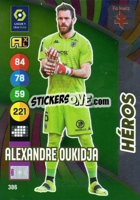 Sticker Alexandre Oukidja - FOOT 2021-2022. Adrenalyn XL n. 386 - Panini