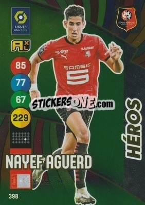 Sticker Nayef Aguerd - FOOT 2021-2022. Adrenalyn XL n. 398 - Panini