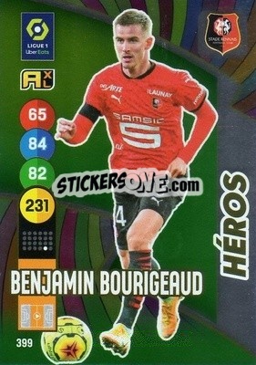 Sticker Benjamin Bourigeaud - FOOT 2021-2022. Adrenalyn XL - Panini