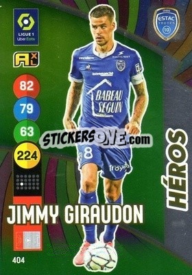 Sticker Jimmy Giraudon - FOOT 2021-2022. Adrenalyn XL n. 404 - Panini