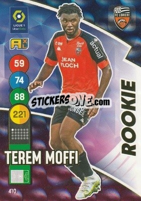 Sticker Terem Moffi - FOOT 2021-2022. Adrenalyn XL n. 410 - Panini