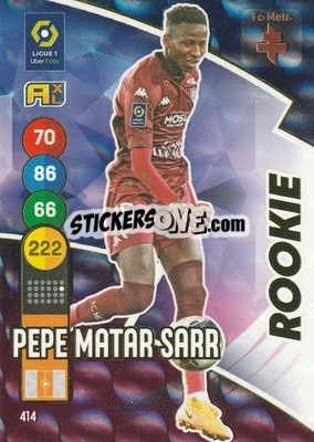 Cromo Pape Matar Sarr - FOOT 2021-2022. Adrenalyn XL n. 414 - Panini