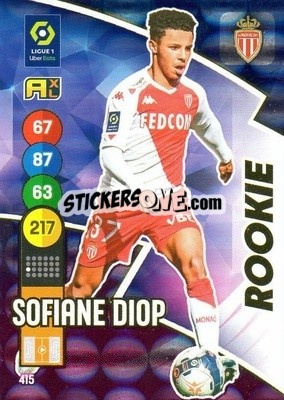 Sticker Sofiane Diop - FOOT 2021-2022. Adrenalyn XL - Panini