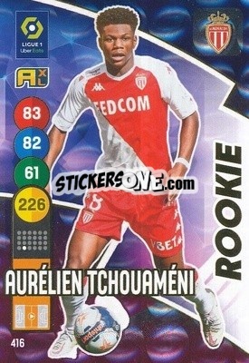 Sticker Aurélien Tchouaméni - FOOT 2021-2022. Adrenalyn XL n. 416 - Panini