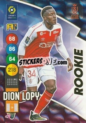 Sticker Dion Lopy - FOOT 2021-2022. Adrenalyn XL n. 421 - Panini