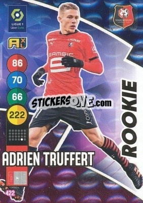 Sticker Adrien Truffert - FOOT 2021-2022. Adrenalyn XL - Panini
