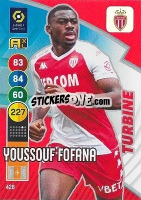 Sticker Youssouf Fofana - FOOT 2021-2022. Adrenalyn XL n. 428 - Panini