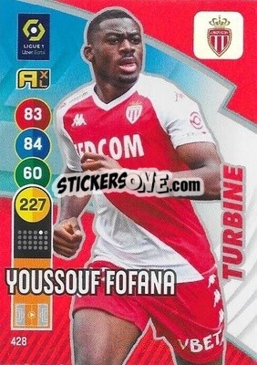 Figurina Youssouf Fofana - FOOT 2021-2022. Adrenalyn XL - Panini