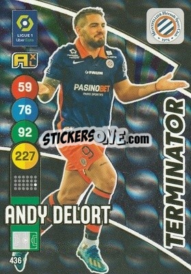 Sticker Andy Delort - FOOT 2021-2022. Adrenalyn XL n. 436 - Panini