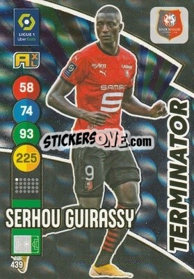 Sticker Serhou Guirassy - FOOT 2021-2022. Adrenalyn XL n. 439 - Panini