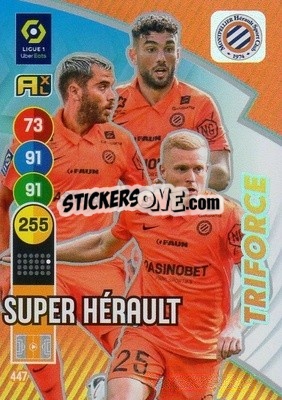 Sticker Super Hérault - FOOT 2021-2022. Adrenalyn XL n. 447 - Panini
