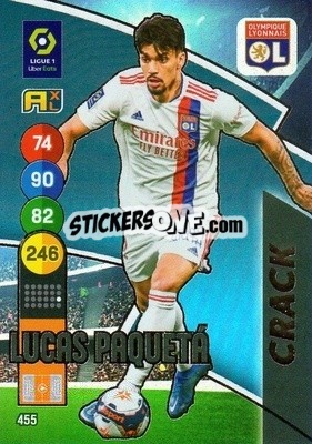 Sticker Lucas Paquetá - FOOT 2021-2022. Adrenalyn XL n. 455 - Panini