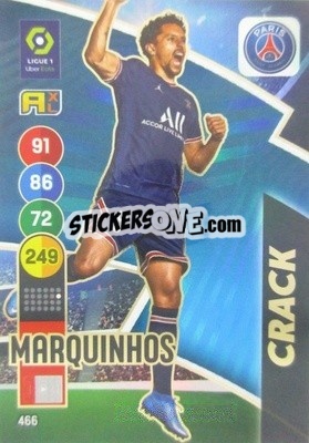 Sticker Marquinhos - FOOT 2021-2022. Adrenalyn XL n. 466 - Panini