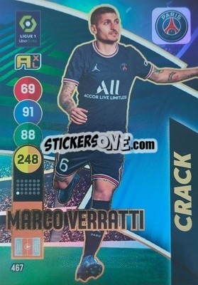 Sticker Marco Verratti - FOOT 2021-2022. Adrenalyn XL n. 467 - Panini